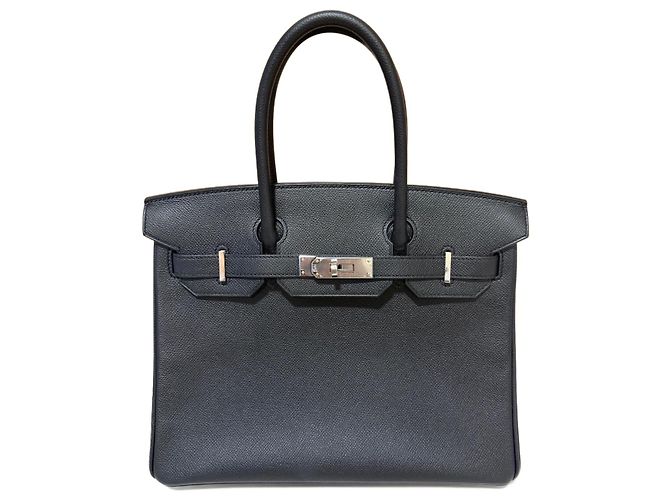 Hermès Birkin 30 Sellier Preto Epsom com Hardware de Paládio