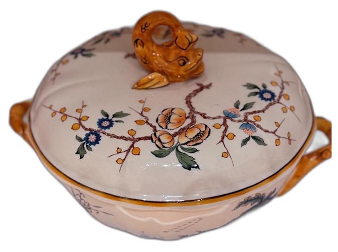 Autre Marque French Gien porcelain soup Multiple colors  ref.2650889