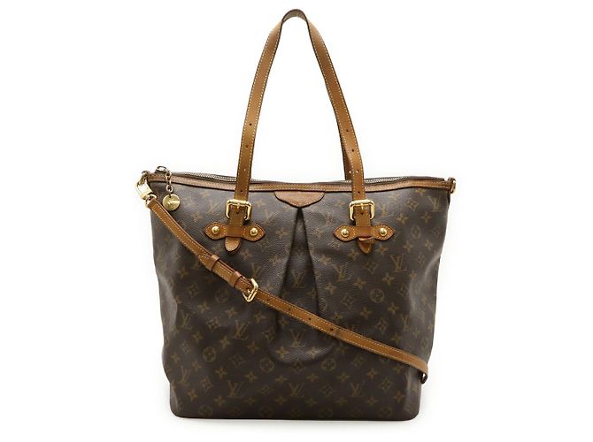 Borsa Tote Louis Vuitton Monogram Palermo GM Marrone