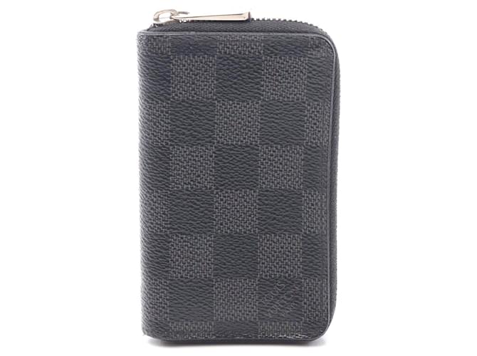 Louis Vuitton Zippy Coin Purse Damier Graphite Wallet Black Cloth  ref.2651660
