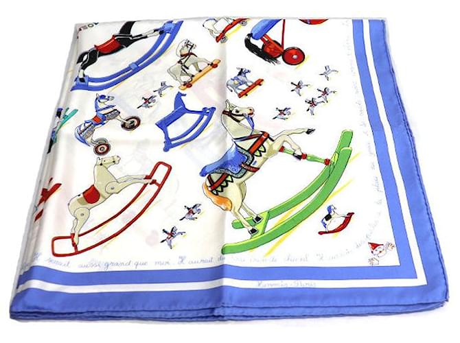 Carré90 THEODORA en soie Hermès Blanc  ref.2651939