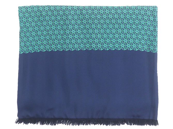 Sciarpa in seta Hermès Blu 