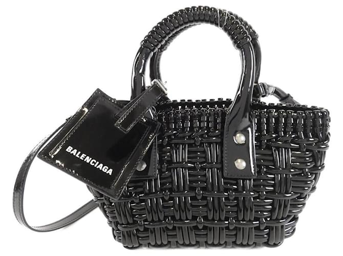 Balenciaga Bistro Enamel Bag Black  ref.2652196