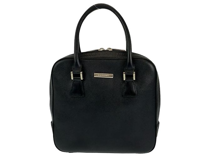 Burberry Lederhandtasche Tote Schwarz