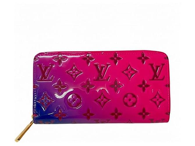 Louis Vuitton Zippy Wallet Monogram Vernis Long Wallet Pink Enamel  ref.2653426