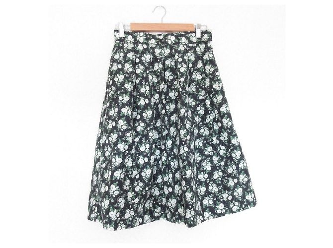 Autre Marque Rock mit Blumenmuster Lois CRAYON Grün