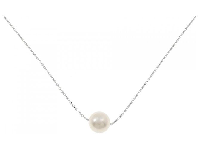 Autre Marque Collier en perles Akoya en or blanc Au750