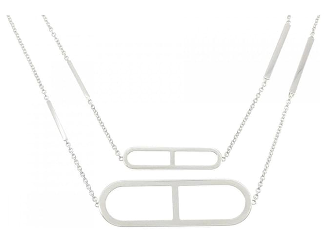 Hermès Collier Hermes Ever Chaine d’Ancre Silver Argenté 