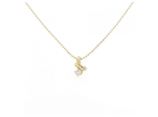 Autre Marque Collar de diamante Au750 Dorado