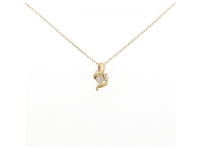 Autre Marque Collar de diamantes Au750 Dorado