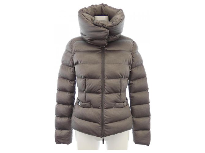 Moncler MEILLON Down Jacket Brown Grey