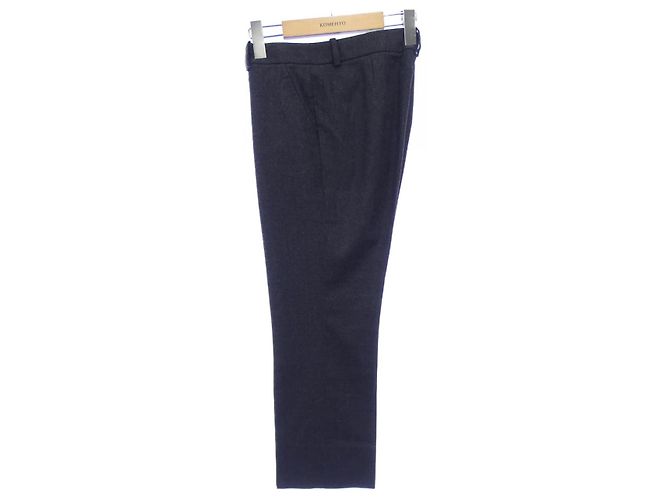 Calças de Lã Hermès 38 Marrom Cinza