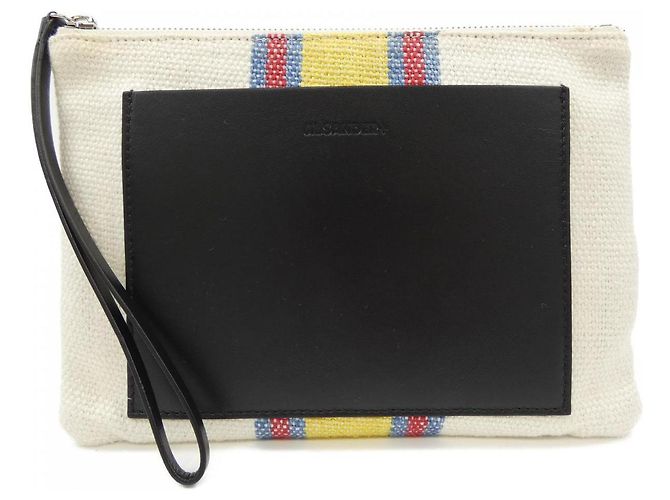 Pochette Jil Sander+ Negro Blanco