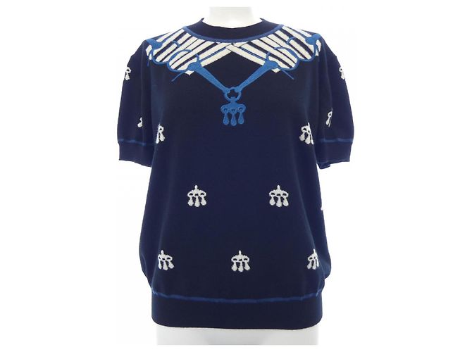 Hermès Hermes Wool Knit Top Black