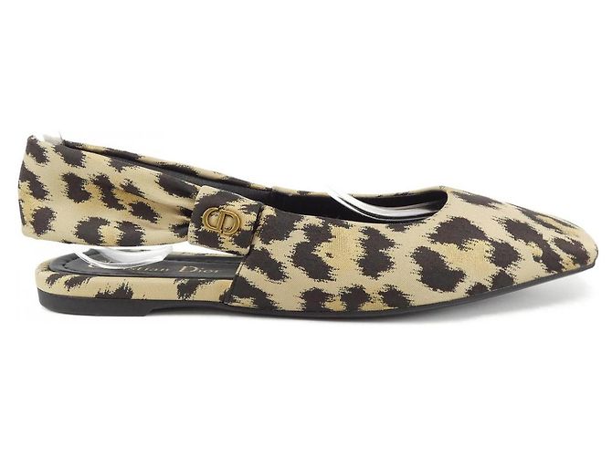 Chaussures Plates DIOR MIZZA de Christian Dior Noir Beige
