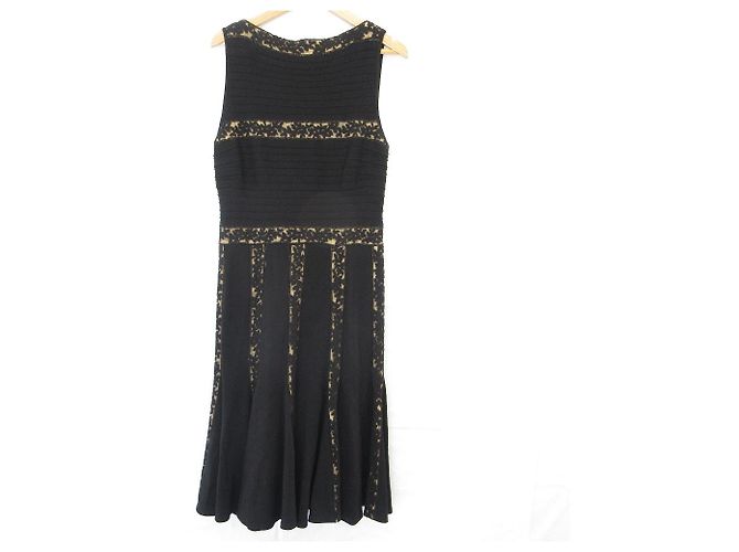 Autre Marque Spitzenkleid TADASHI SHOJI Schwarz