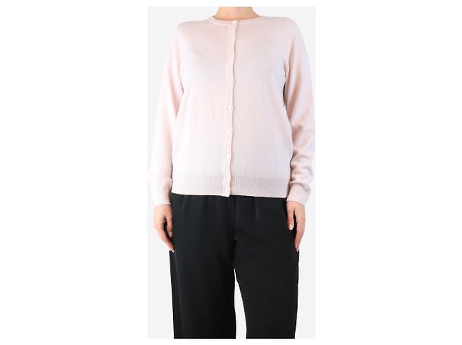 Autre Marque Leichter rosa Cashmere-Cardigan - Größe M Pink
