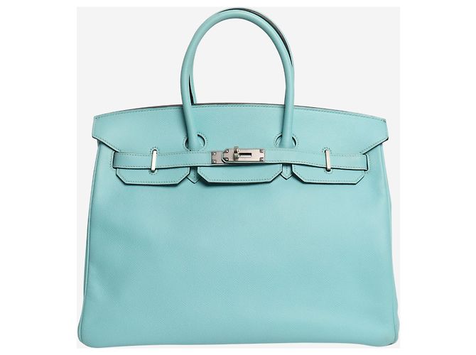 Hermès Birkin 35 en epson bleu atol