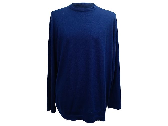 Loro Piana Strickpullover mit Rundhalsausschnitt aus marineblauem Kaschmir