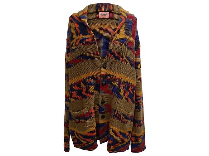 Missoni Strickjacke mit Schalkragen aus mehrfarbigem Kaschmir Mehrfarben