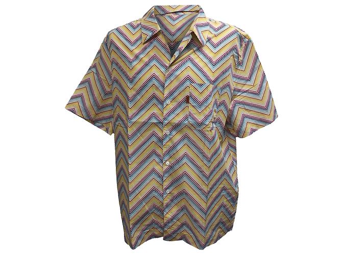 Camicia con stampa zigzag Missoni in cotone multicolore