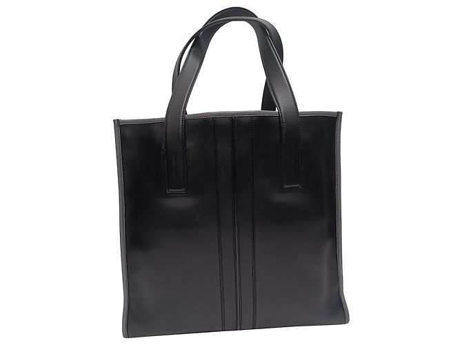 Tote Slim Script de Tod's en cuero negro
