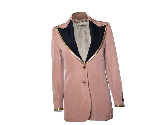 Einreiher Blazer Gucci, Soave Amore Schwarz Pink Golden