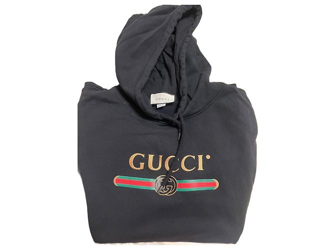 Abrigo Gucci de algodón negro para hombre