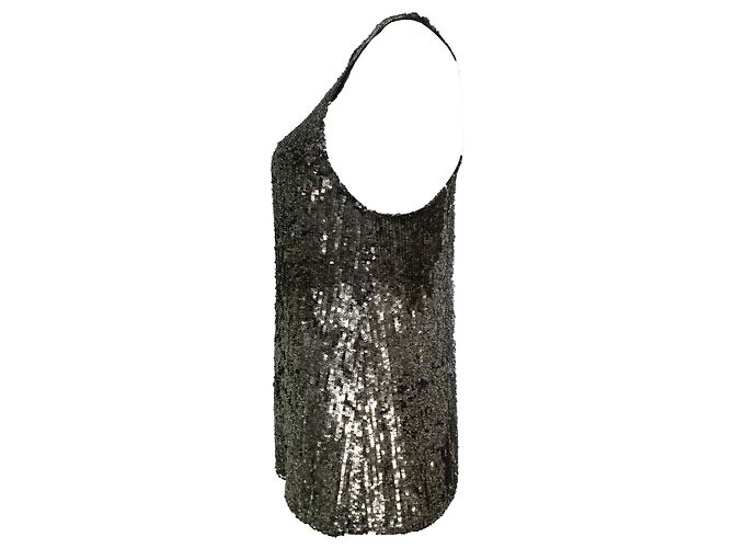 Phillip Lim, sleeveless sequin top Silvery