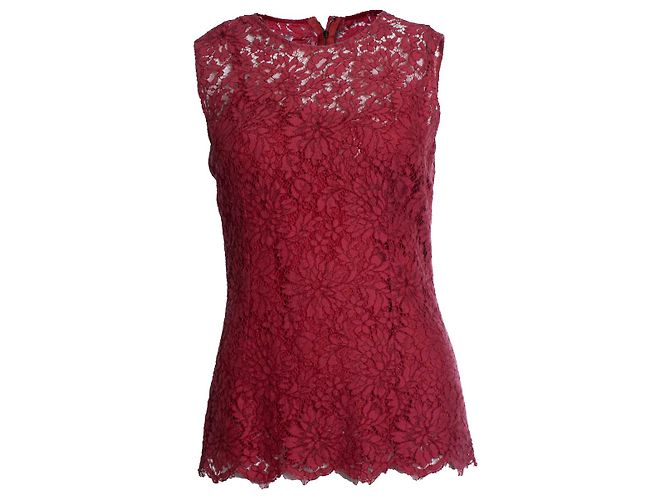 Prada Spitzenoberteil rot 