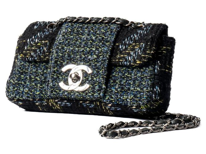 Bolso Tweed Trendy CC Flap - Chanel Multicolor