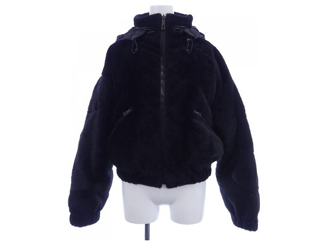 Hermès 4H1221DF Shearling Jacket Black