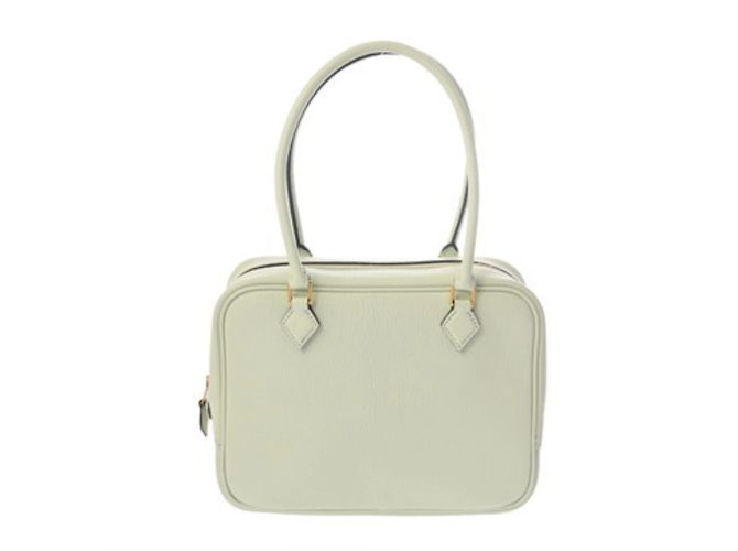 Bolsa de mão mini Plume Hermès Verde claro