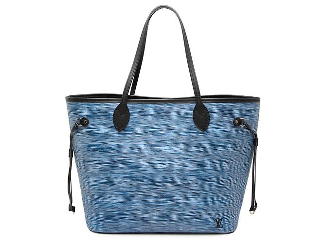 Louis Vuitton Blu Epi Denim Neverfull MM