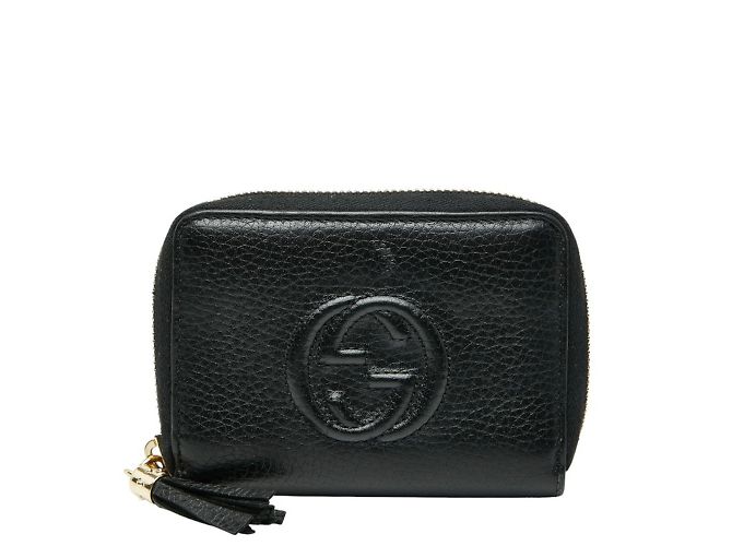 Gucci Soho Interlocking G Zip-Around Wallet/Coin Case