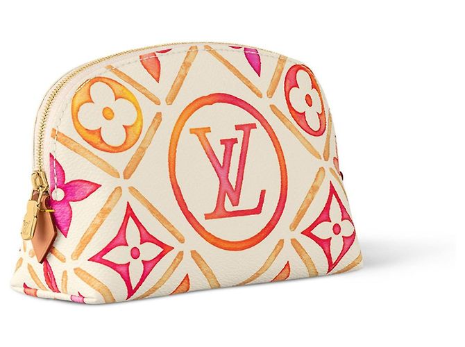 Louis Vuitton LV pochette cosmetic PM Orange
