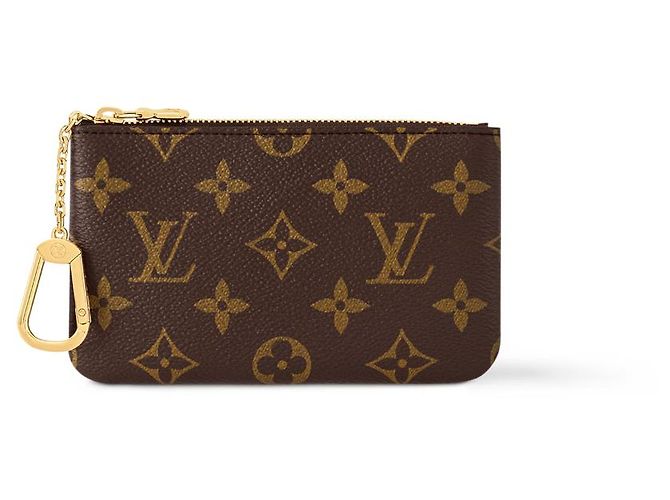 Louis Vuitton Key Pouch S Monogram Canvas Brown