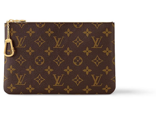 Louis Vuitton Key Pouch M Monogram Canvas Brown