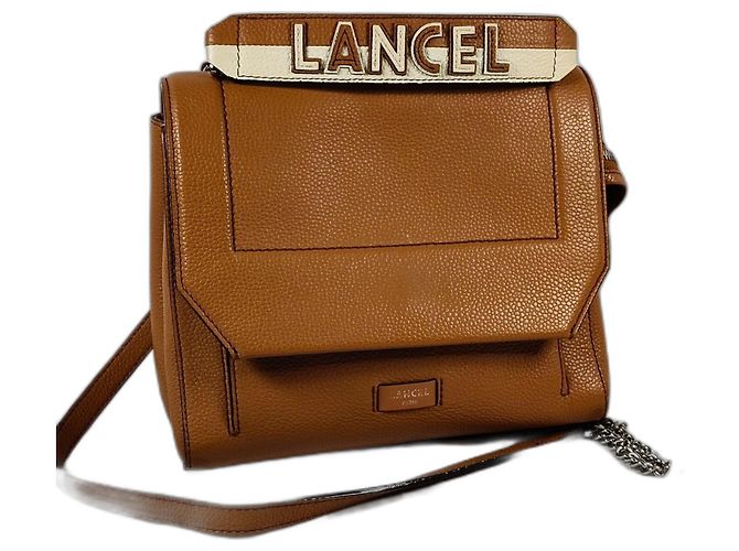 Lancel Ninon Bolsa de aba em couro marrom