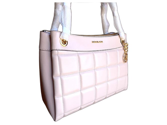 Michael Kors Susan Md Chain Tote em pele rosa