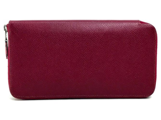 Hermès Hermes Silk'in Azap Long Wallet Red