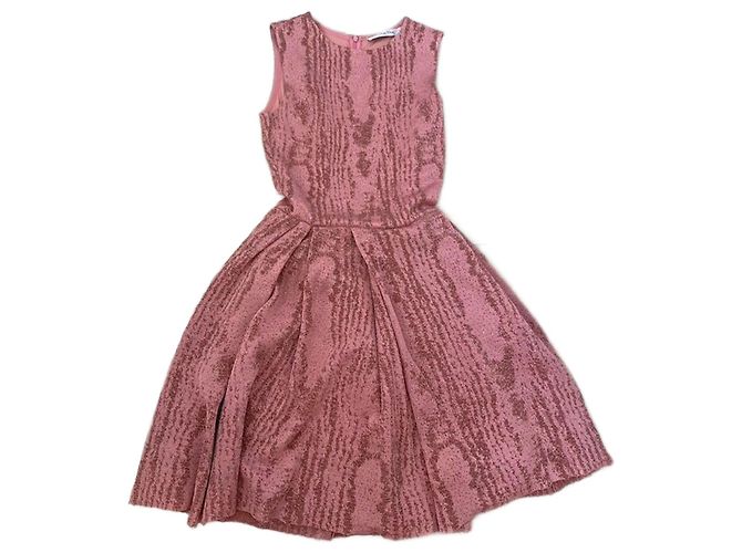 Vestido Dior rosa de viscosa
