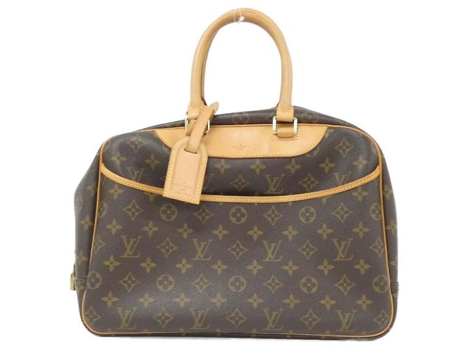 Sac à main Bowling Vanity Monogram Louis Vuitton Marron