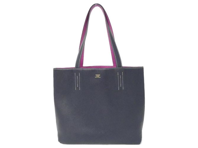 Sac à main Hermès Double Sens 36 cm Bleu