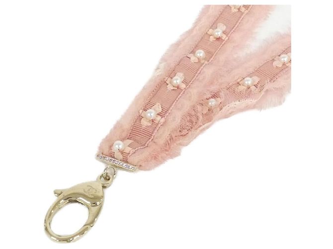 Chanel Neck Strap Pink White