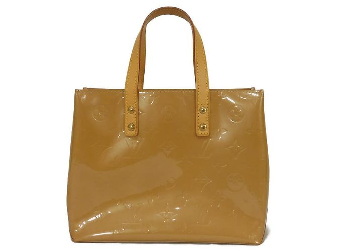 Bolsa tote Reade PM Monogram Vernis Louis Vuitton Marrom Bege