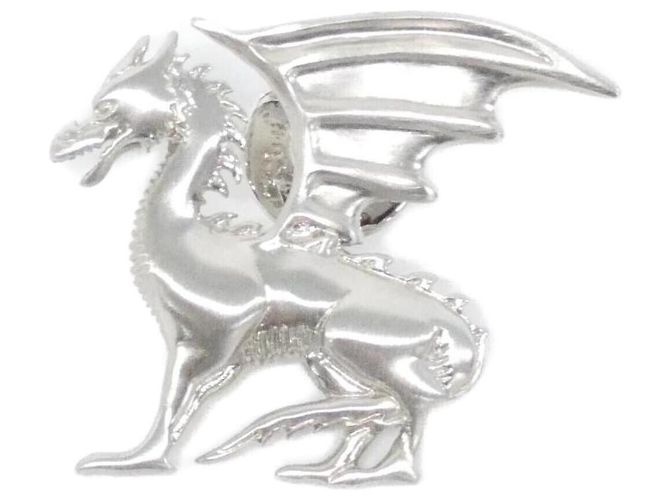 Spilla Drago Talisman Hermès Argento Metallico