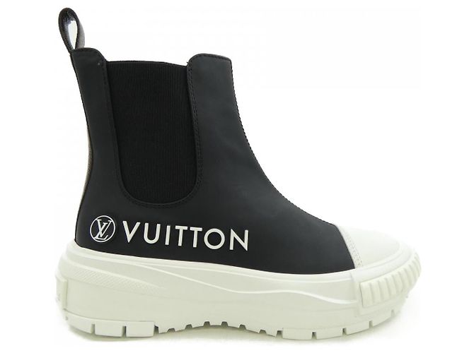 Botas LV Squad de Louis Vuitton Negro Blanco