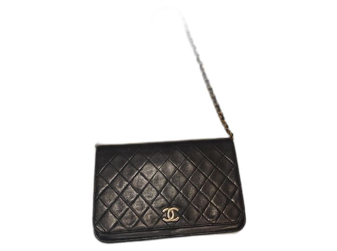 2.55 Chanel Wallet On Chain Preto em Couro