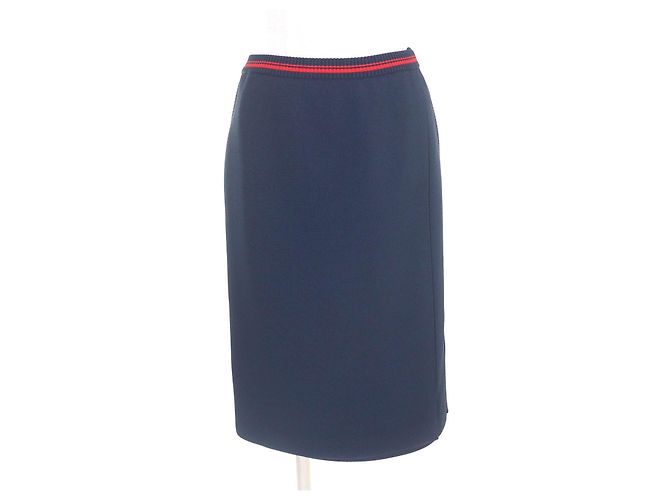 Miu Miu Falda de Viscosa Sideline MIUMIU Azul